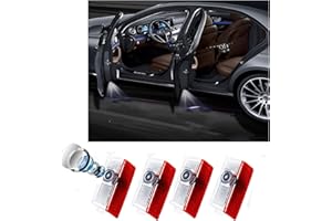 Soaurxc 4 Pcs Car Door Light Logo, LED Welcome Courtesy Lights Auto Accesories Compatible with A B C E M G AMG GL(A C E S) Class 4dr W246 W205 W213 W176 W166