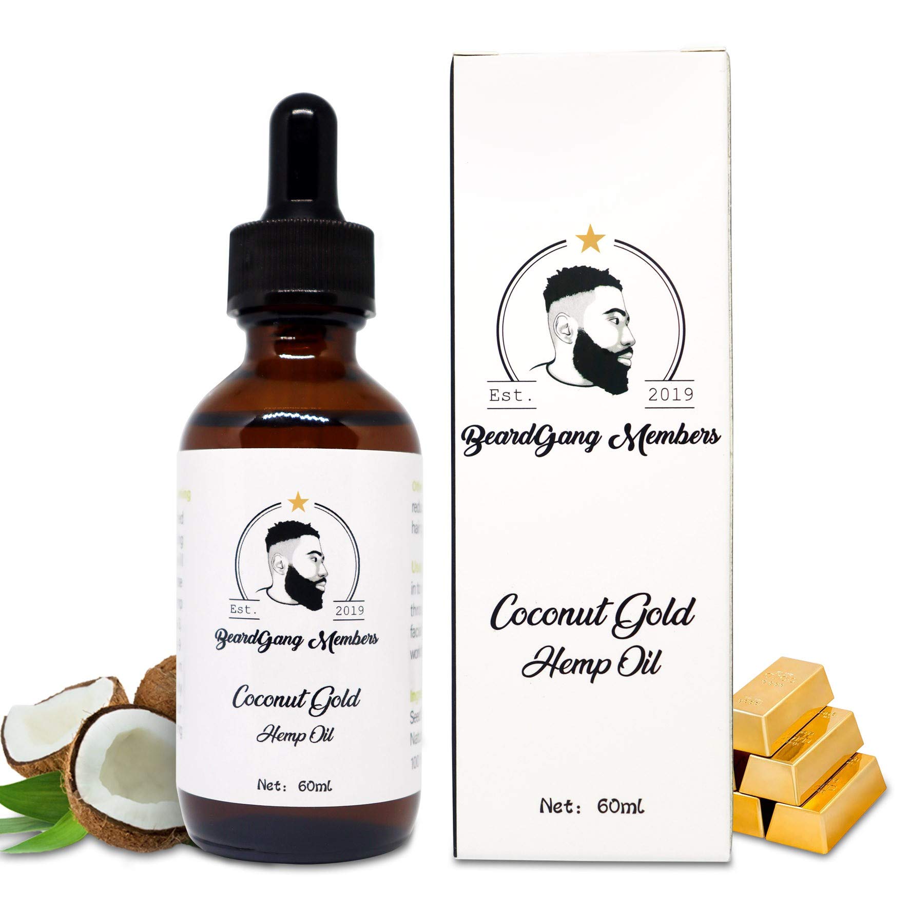 Hemp Beard oil by BeardGang Members | Hemp oil | Premium Beard oil | Hemp seed oil | Natural oils | Coconut Gold | The Future of Beard Grooming