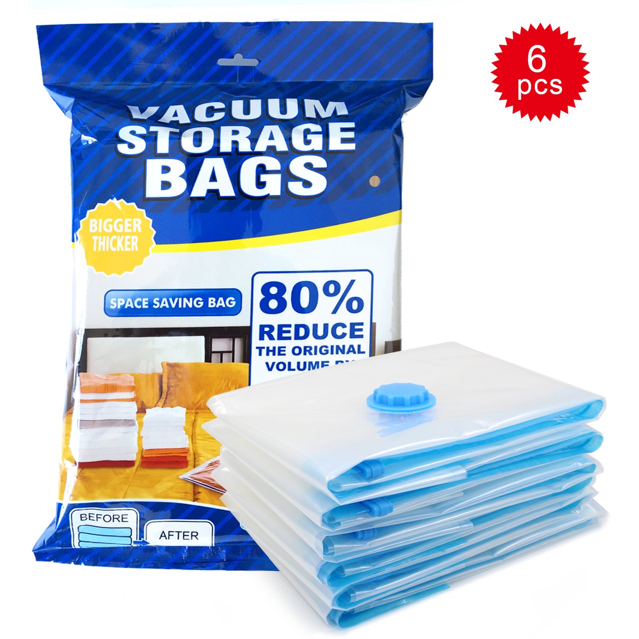 Bolsas Vacio Bolsas De Vacío Para Ropa Pack De (60x80cm