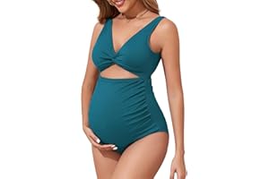 Century Star Maternity Swimsuit One Piece for Women Pregnancy Bathing Suit High Waist Maternity Swimwear