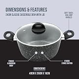 Blackmoor Classic 24cm Stock Pot 5L Non-Stick Induction Lids Glass view 2