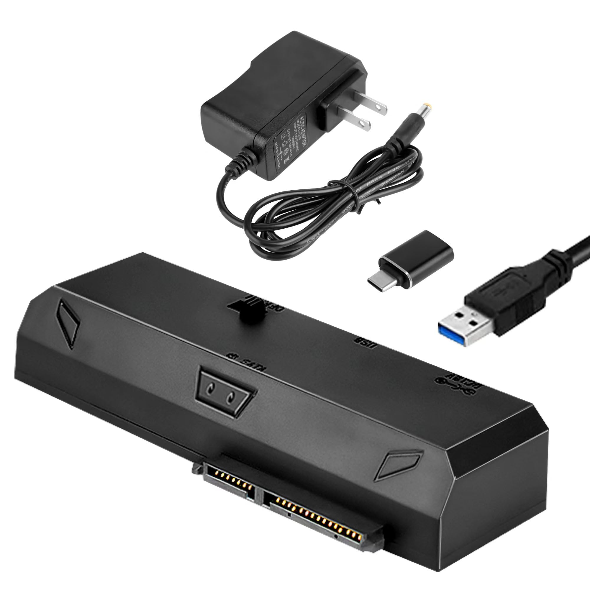 A-Goldnest SATA to USB Adapter for 2.5 3.5 Inch HDD/SSD Hard Drive Disk ...