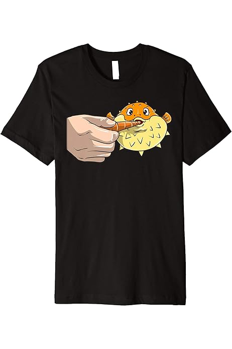 pufferfish eating carrot shirt