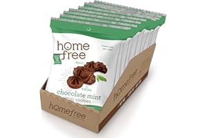 Homefree Treats You Can Trust Gluten Free Mini Cookies, Single Serve, Chocolate Mint, 0.95 Ounce (Pack of 10)