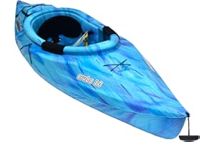 Sun Dolphin Aruba 10 SS Sit in Kayak, 1 Person Fishing Kayak for Adults, Lightweight Recreational Kayak 1 Paddle, Carries Weight Up to 250 lbs (Ocean Berry-10ft)