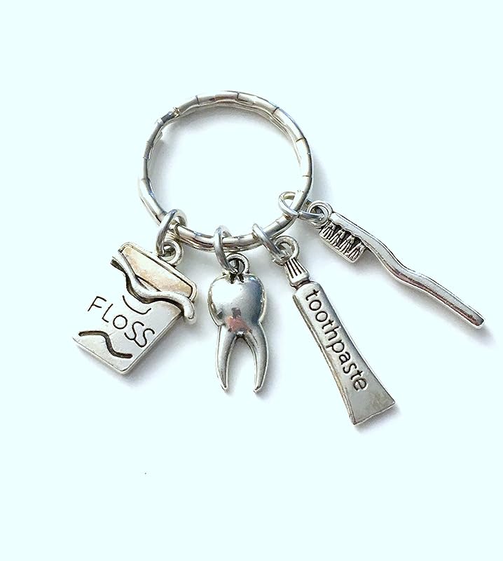 SALE Dentist Keychain, Dental Assistant Key Chain, Gift for Hygenist