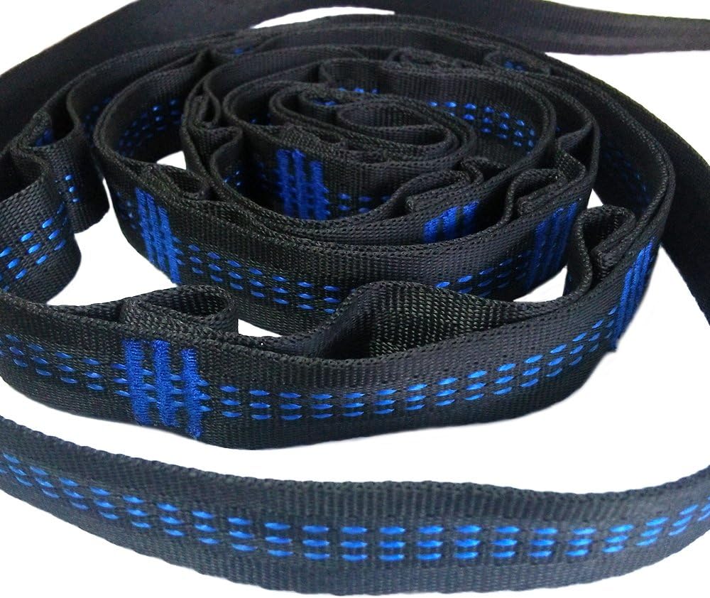 Boshen Yoga Swing Hammock Strap Set Aerial Trapeze Antigravity Inversion Sling Strap + Carabiners + Hooks + 6 Handles with Carry Bag Hold Up to 440lbs 4 Colors
