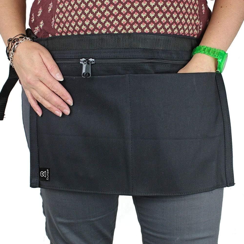 Bunse 4 Pocket Silver Belt - Black, Qty 10