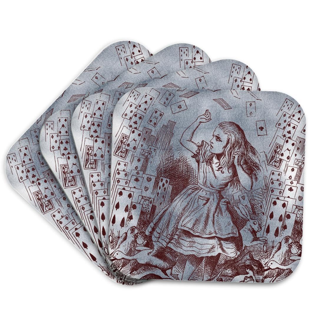 3dRose Alice with Playing Cards Vintage Alice in
