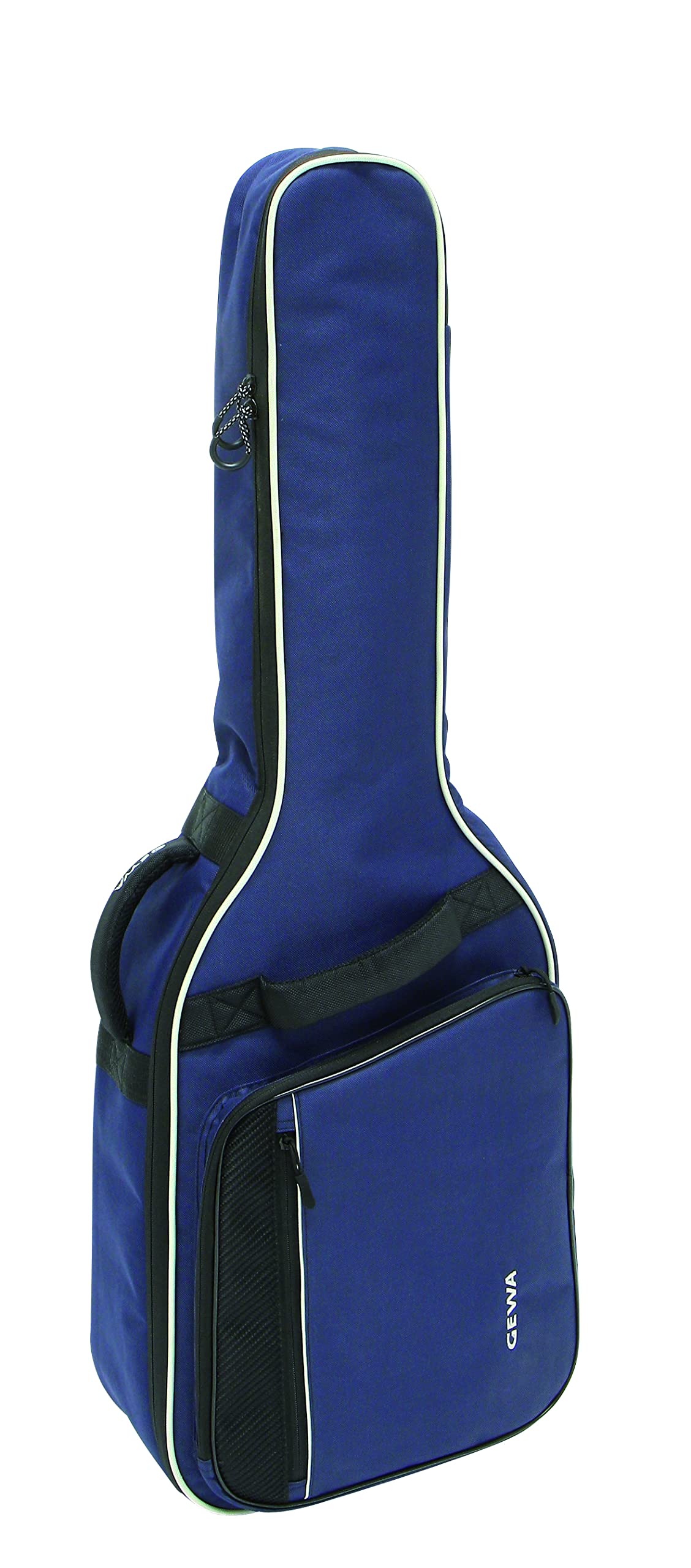 GEWA Guitar Gig Bag Economy 12mm for Classical Guitar 1/2 blue (tearproof and waterproof, 12mm padding, luxury backpack straps, large accessory compartment) 212121