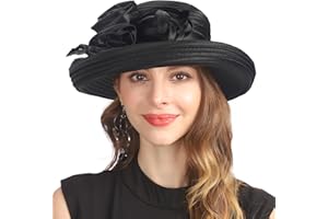 GLAKJGIY Women Derby Church Hat Tea Party Wedding Bucket Hats