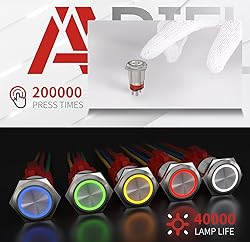APIELE 16mm Momentary Push Button Switch On Off
