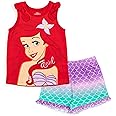 Disney Junior Tank Top and French Terry Dolphin Shorts Outfit Set Infant to Big Kid Sizes (12 Months - 14-16)