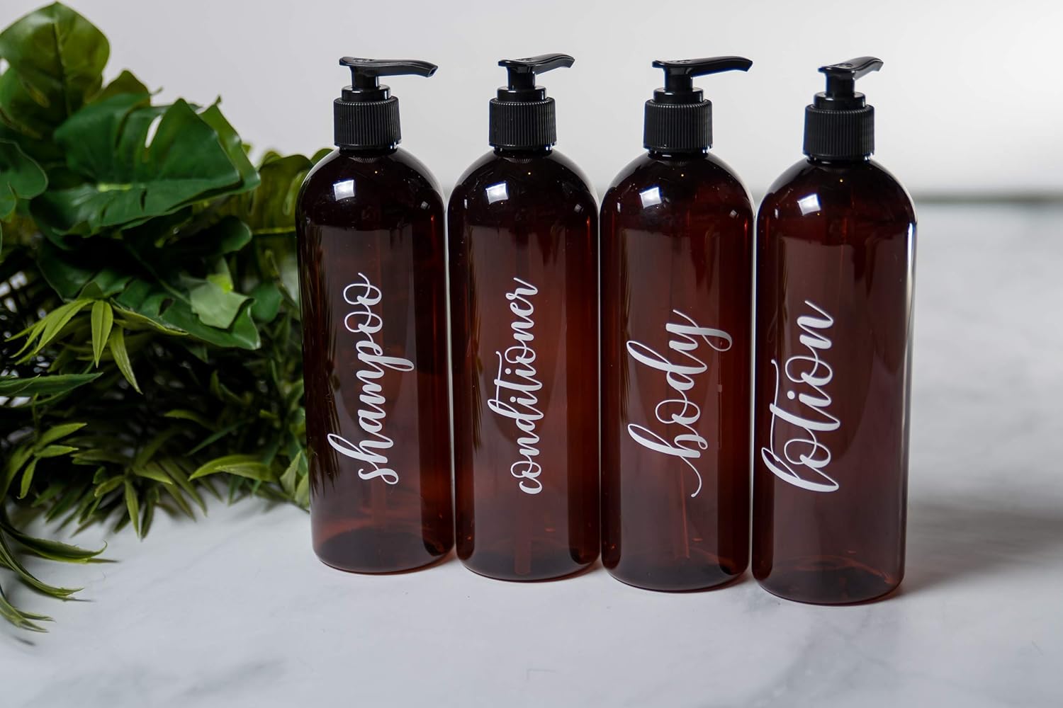 custom printed shampoo bottles