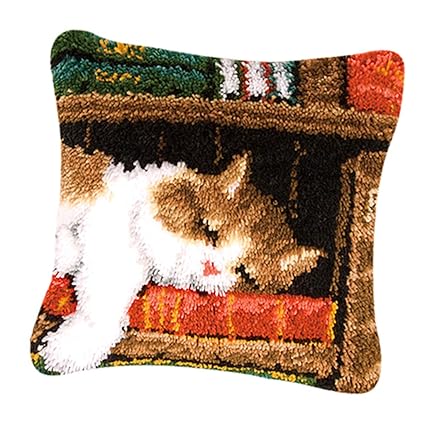 Ipotch Large Latch Hook Kits Rugs Dog Cat Pillow Cushion Cover