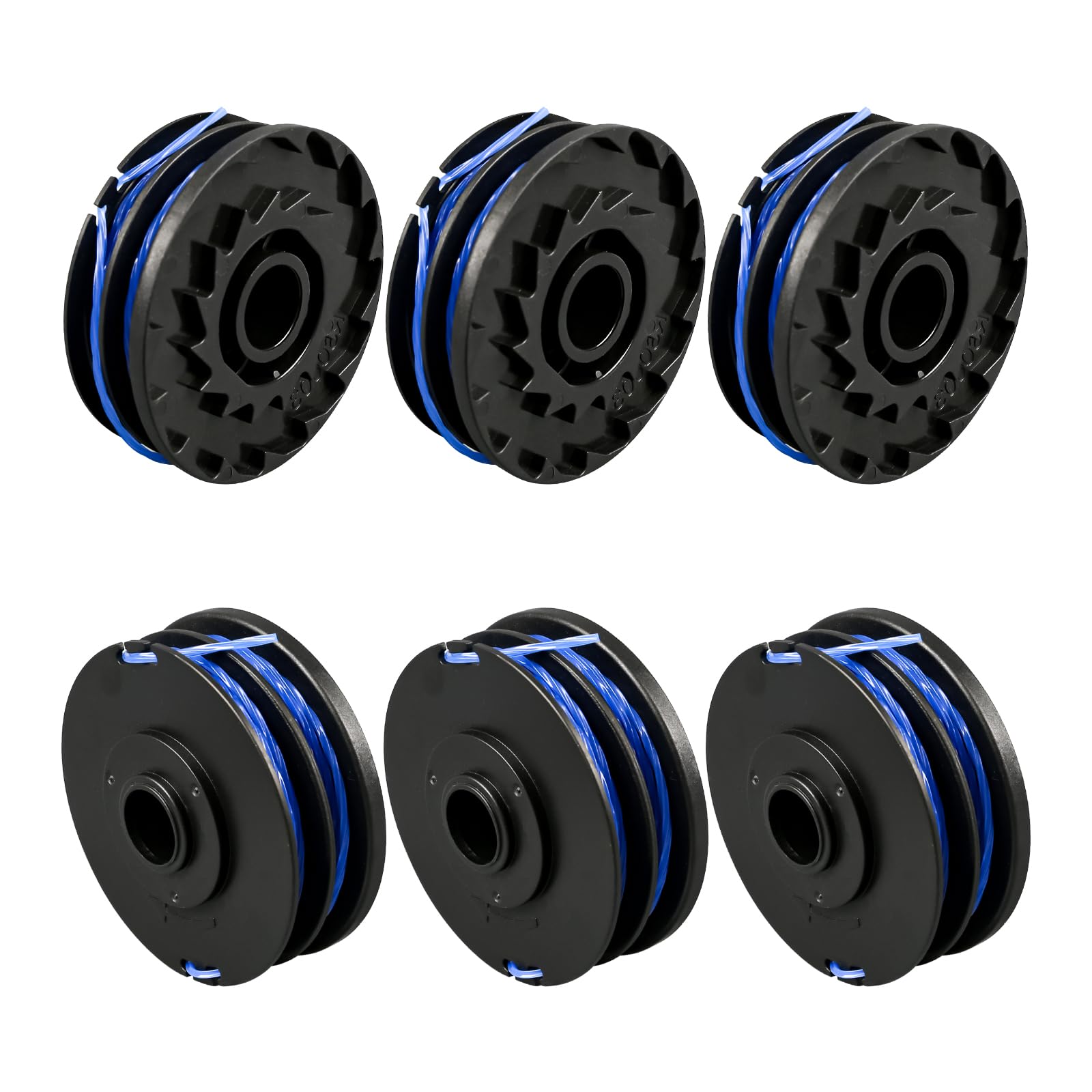 RAC123 Strimmer Spool for Ryobi, 1.5mm 8.3m Replacement Strimmer Line Compatible with Ryobi RLT4027, RLT4125, RLT5027, RLT6030, RLT5127, RLT6130-5132002670 (6 Pcs)