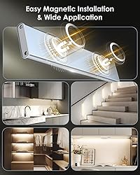 5-Pack Under Cabinet Lighting, Upgraded 2200mAh