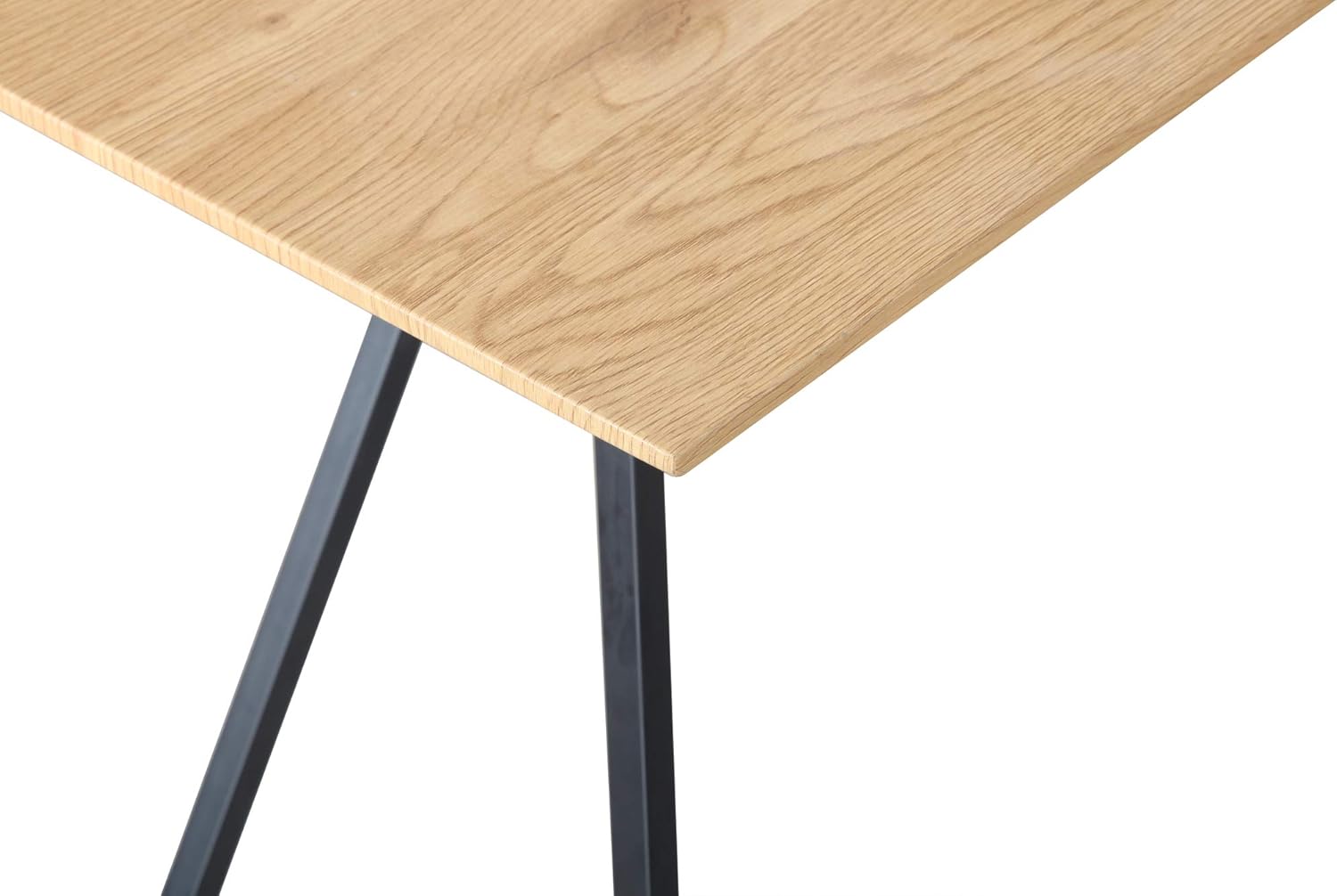 Dune Meubletmoi Table De Repas Fixe 160 Cm Rectangulaire Plateau En Bois Avec Pied Metal Design Industriel Meubles Cuisine Lawawarenesssociety In