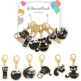 Nbeads 12 Pcs Cat Stitch Marker, Alloy Enamel 6 Colors Removable Charms Lock Jewelry Handmade Knitting Weaving Sewing Quilting Nbeads 12 Pcs Cat Stitch Marker, Alloy Enamel 6 Colors Removable Charms Lock Jewelry Handmade Knitting Weaving Sewing Quilting