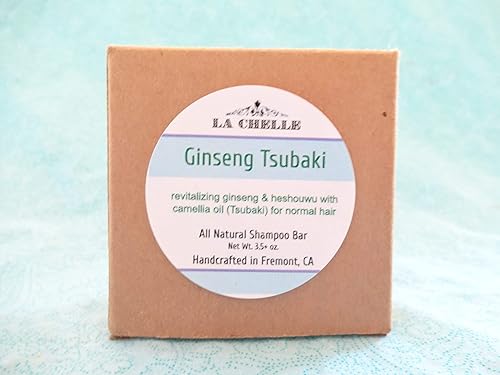 Amazon Com All Natural Shampoo Bar Ginseng Tsubaki Solid Shampoo