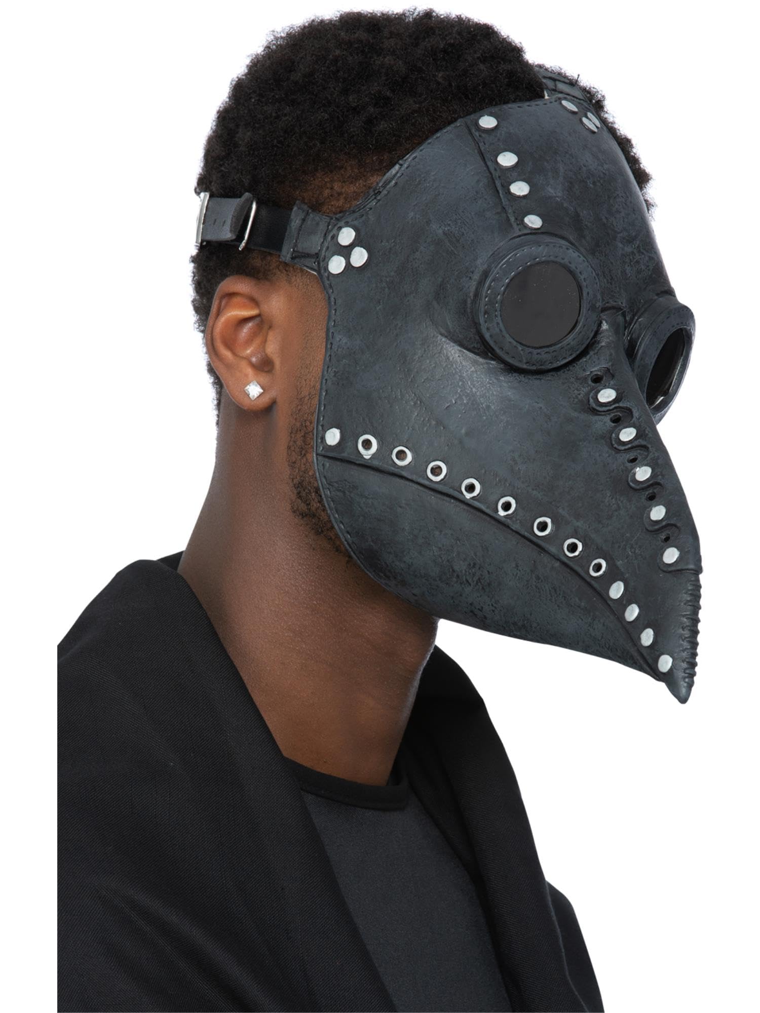 Smiffys Latex Plague Doctor Mask, Halloween Fancy Dress Accessory, Plague Doctor Dress Up Masks