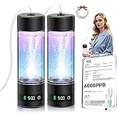 4.0 Upgrade Hydrogen Water Bottle & Hydrogen Absorption 【NO.1-100% Odorless】【SGS Certification - 6000PPB】 Hydrogen Water Bottle - 2025 SPE PEM Technique, Applicable to Various Water