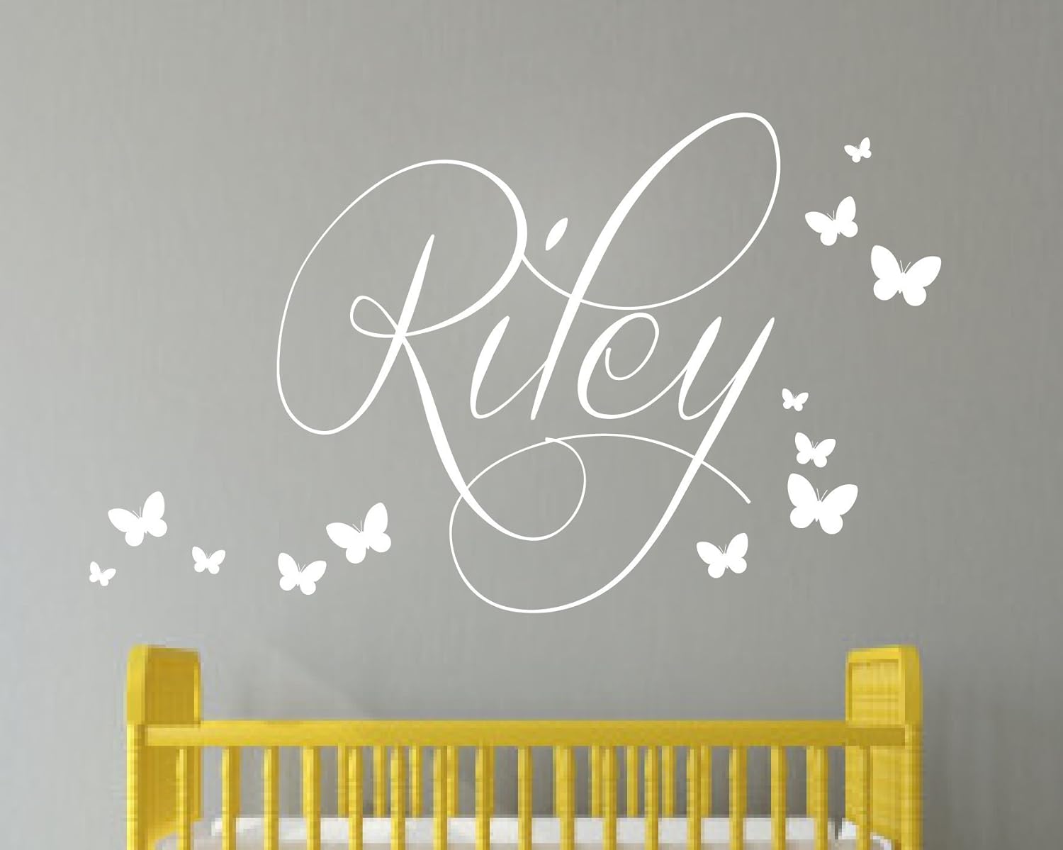Name Wall Stickers Personalised Name Wall Stickers Butterflies