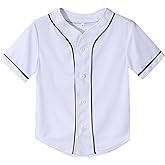Yuji Itadori Kids Baseball Jersey Button Boys Short Sleeve T Shirts Hip Hop Fashion Casual Sports Solid Color Shirt