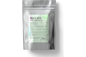 Malic Acid Powder Organic Food Grade (8 Oz / 226 Grams) Pure Malic Acid Food Grade – Winemaking, Candy Making, Sour Flavor Enhancer for Baking Applications by Talsen Chemicals