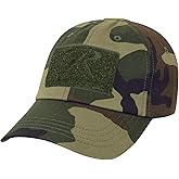 Rothco Tactical Operator Cap - Rugged Outdoor Baseball Hat with Loop Fields Woodland Camo