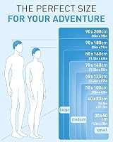 Fit-Flip Swimming Towel Quick Dry Microfiber Beach Towel Sky Blau 80x40cm view 4