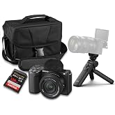 Sony ZV-E10 II Mirrorless Camera (Black) with Sony E PZ 16-50mm f/3.5-5.6 OSS II Lens + Sony GP-VPT3 Wireless Shooting Grip + SanDisk Extreme Pro 128GB and More (14pc Bundle)