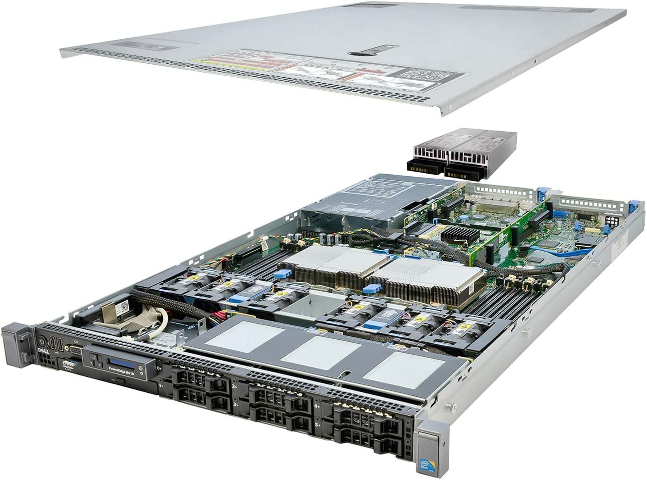 Hardware Attitude - Lot de 5 Serveur Dell Poweredge R610 Quad Core - 48 Go