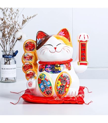 専用　lucky cat Liphontcta Japanease Lucky Cat Right Hand Maneki Neko koban 9.1