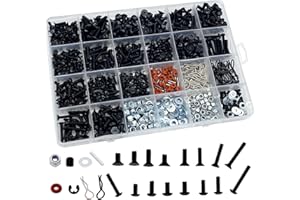 RC LELUT Universal RC Screw Kit 1000pcs RC Screws Set, RC Repair for Traxxas Axial Arrma Redcat RC4WD HSP HPI SCX10 Losi 1/8 1/10 1/12 1/16 Scale Accessories