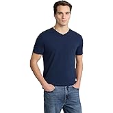 EXPRESS Men’s Pima Cotton Tee – Short Sleeve V-Neck, Ultra-Soft Premium Knit
