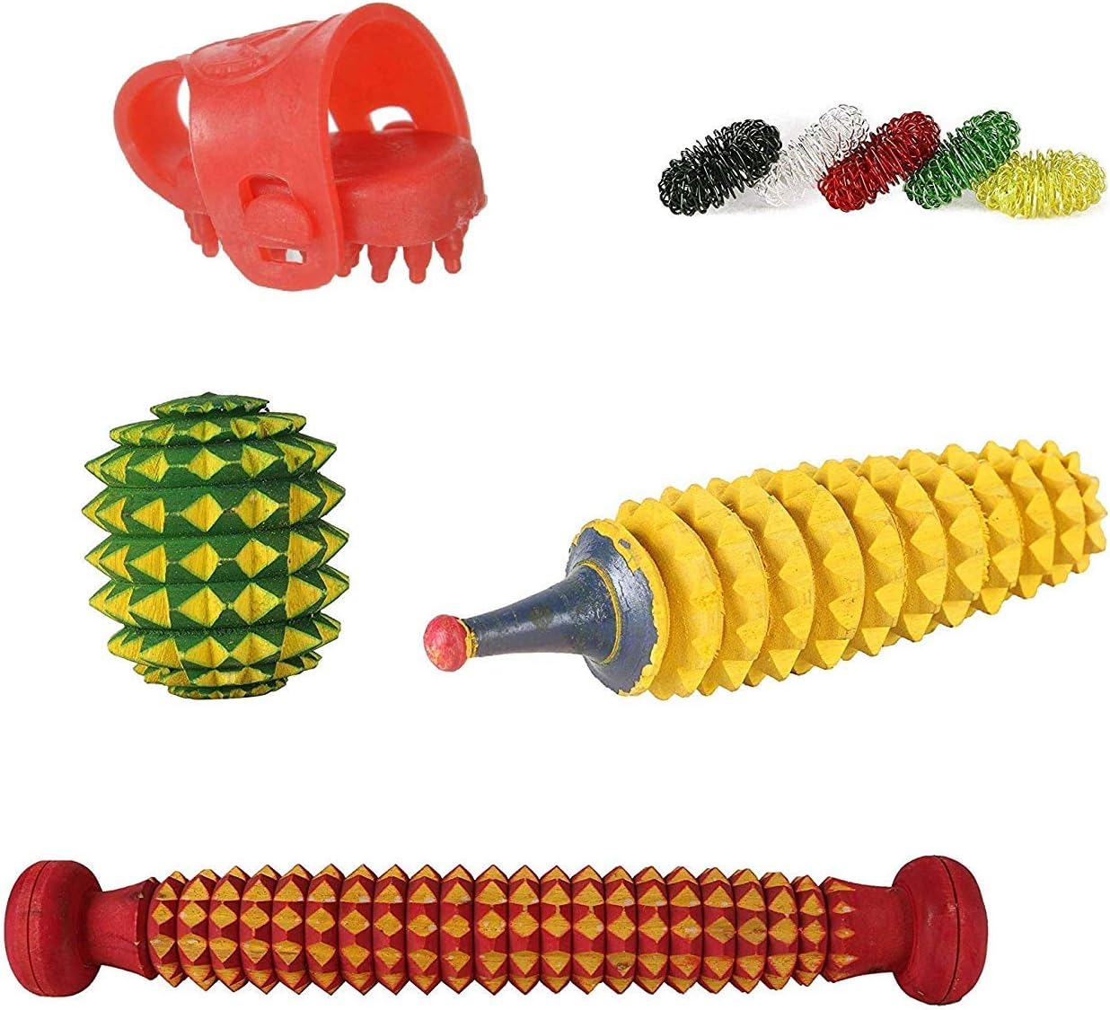 R A Products Acupressure Foot Roller Kit for Pain Relief - Set of 5