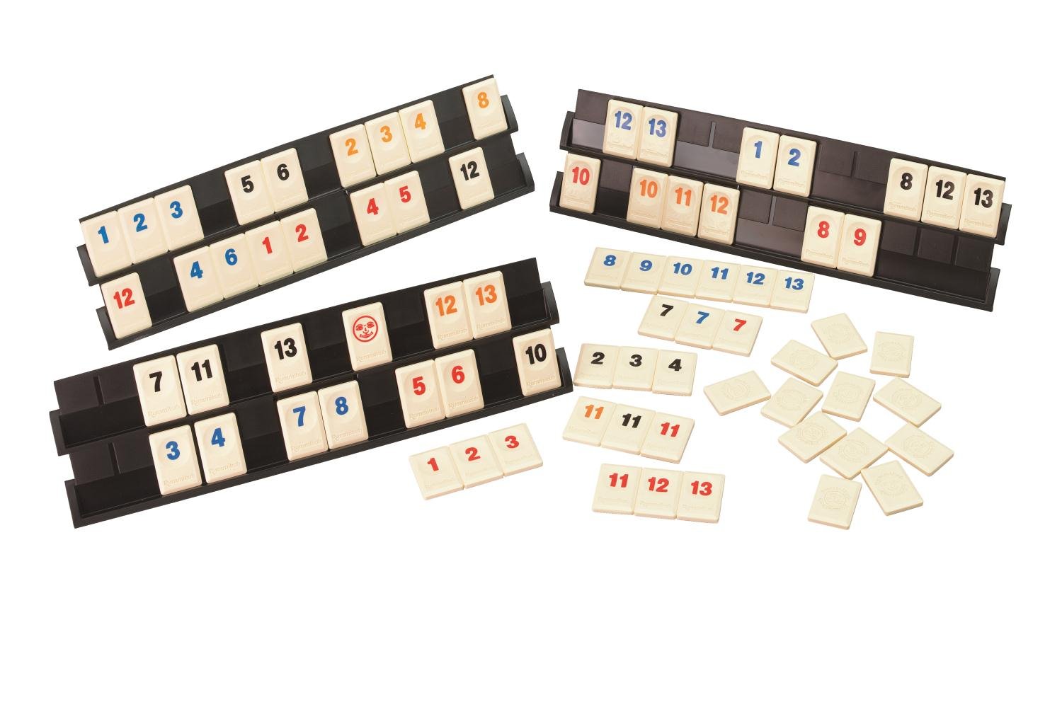 Jumbo Spiele Original Rummikub Classic - der Spieleklassiker unter den Gesellschaftsspielen - für Erwachsene und Kinder ab 7 Jahren JUM17571 Mehrfarbig 2,7 x 3,7 cm 6