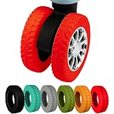 Aorotost 8 Pcs Silicone Luggage Wheel Covers for 2-2.4