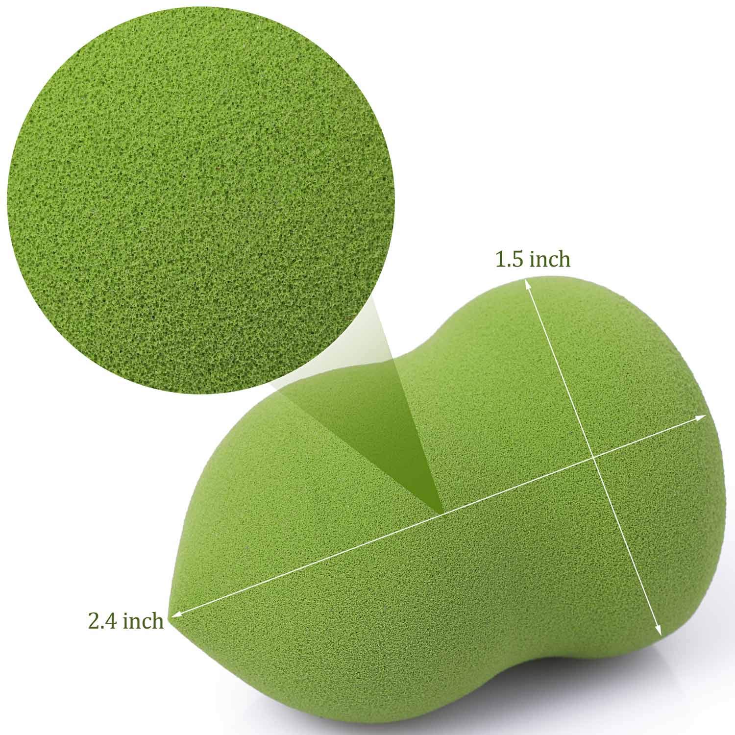 10 Packs Makeup Sponge Blender Egg Shaped Foundation Blending Sponge Multi Colored Beauty Sponge Set Flawless for Liquid Cream and Powder : Beauty