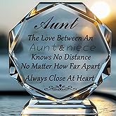Aunt Gifts from Niece - The Love Between An Aunt Niece Knows No Distance Plaque, Aunt Birthday Gift Aunt and Niece Gifts for Aunts Mothers Day Christmas Valentines