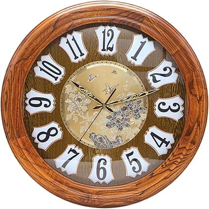 Amazon Co Jp 壁時計非カチカチ音がする電池式のヨーロッパの装飾的な居間の装飾の無声大きい水晶時計 色 A ホーム キッチン