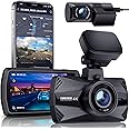 Yeecore Dual Dash Cam 5G WiFi GPS, Real 4K+HDR 1080P Dash Cam Front and Rear, 3.3 Inch Eye-Care Screen, Super HDR Night Vision, Parking Mode, Dash Camera for Cars with App, G-Sensor, Support 512GB Max