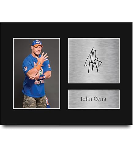 WWE/THEROCK 本人直筆サイン入りポートレート Amazon.com: HWC Trading USL Dwayne Johnson The Rock Gifts Printed