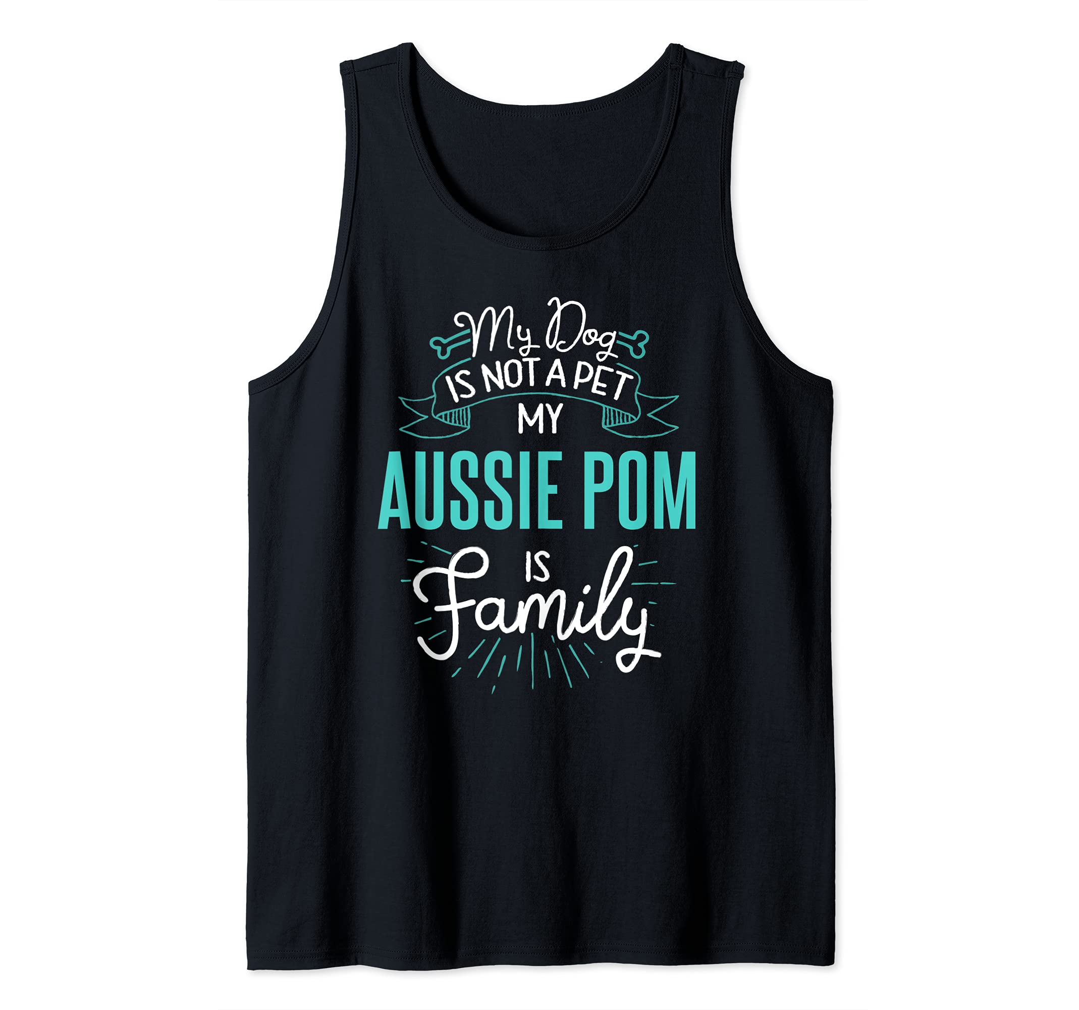 Cute Aussie Pom Design Family Dog Giftn Tank Top
