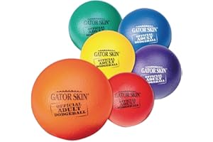 S&S Worldwide UA801-6C Gator Skin Official Adult Dodgeball, (Pack of 6)