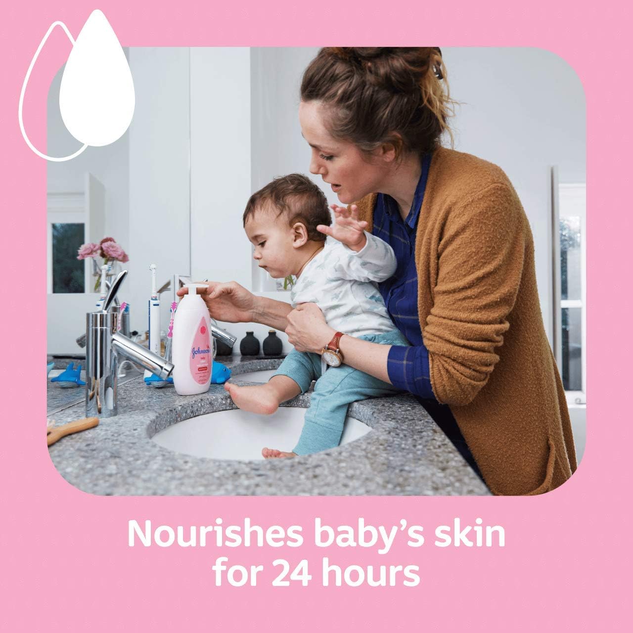 Johnson's Baby Lotion Multipack - Gentle and Mild for Delicate Skin and Everyday Use - 24 h Moisturisation - 3 x 500 ml - Image 5