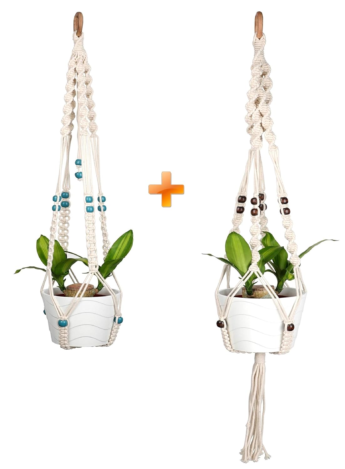 Flower Pot Hanger Macrame Plant Hanger Cotton Rope For -