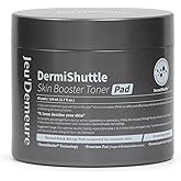 JEU'DEMEURE DermiShuttle Skin Booster PHA Premium Toner Pads, Exfoliating, Minimizing Pores, Dead Skin & Blackheads,100% Cotton Facial Pad, For Sensitive Skin, Korean Skin Care, 60 Pads 2.7 fl.oz