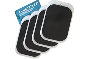 TOPGOT 4 Pack Large Furniture Movers Sliders for Carpet, 12" x 7.8" Reusable Oval Furniture Moving Pads, Furniture Sliders, Duty Moving Pads, for Sofa Bed Table Desk Movers – Quickly and Easily Move Any Item